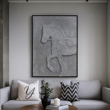 Slate Stallion wall decor