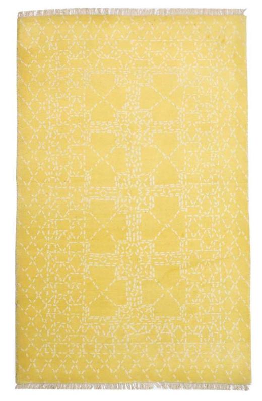 Gold Blended Wool Rug