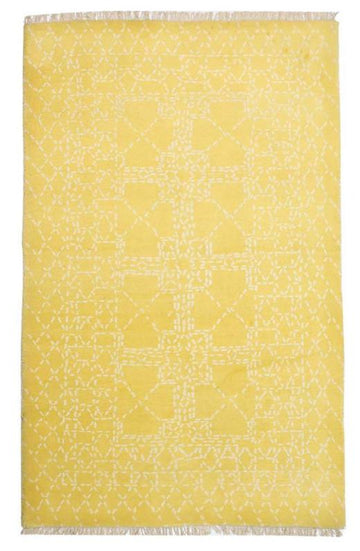 Gold Blended Wool Rug